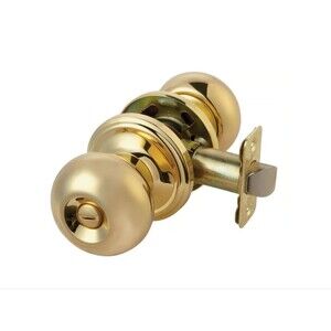 Ace Colonial Privacy Door Knob Polished Brass Right/Left Handed 5238399 Bed Bath